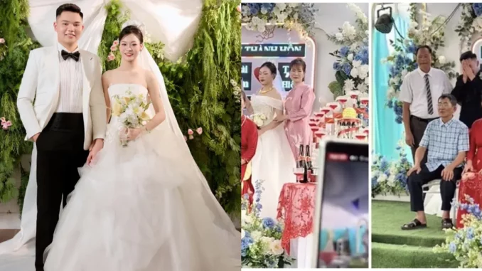 Chú rể ôm mặt khóc nức nở trong đám cưới, cô dâu liên tục vỗ vai an ủi: Xúc động lý do Chú rể ôm mặt khóc nức nở trong đám cưới, cô dâu liên tục vỗ vai an ủi: Xúc động lý do