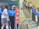 N.ữ sin.h nén đau chống nạng đi thi, bật khóc vì làm bài không như ý