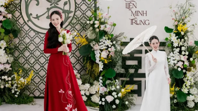 Cận visual nét căng của “Kim Tae Hee Việt Nam” trong lễ ăn hỏi với thiếu gia, 1 chi tiết đậm chất hào môn gây chú ý