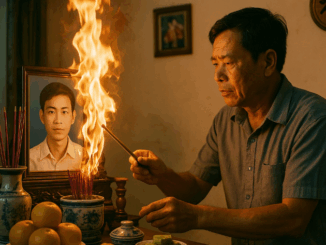 Giỗ 49 ngày cho chàng trai trẻ, ông trưởng thôn đến thắp hương sớm nhất thì bàn thờ bỗng bốc cháy
