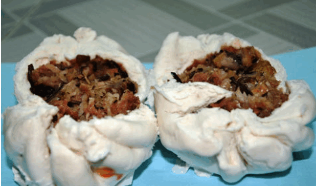Bánh bao: Vỏ trắng hóa chất, nhân đồ ôi thiu Bánh bao: Vỏ trắng hóa chất, nhân đồ ôi thiu