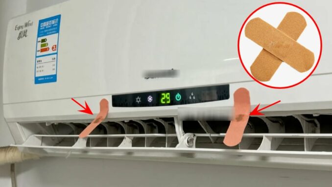 Người thông minh hay dán miếng urgo lên điều hòa, biết công dụng ai cũng muốn học theo