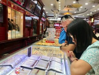 Giá vàng tăng mạnh lên mức cao nhất hơn 2 tuần qua