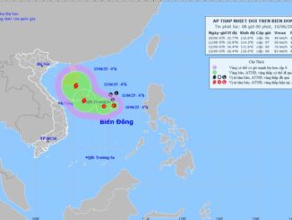 Áp thấp nhiệt đới mạnh thành bão số 1 năm 2025