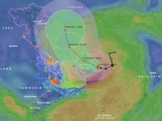 17 triệu người nằm trong vùng nguy hiểm khi bão nhiệt đới đầu tiên năm 2025 chính thức hình thành