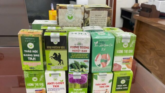 Phanh phui đường dây sản xuất hàng loạt sản phẩm thực phẩm chức năng giả