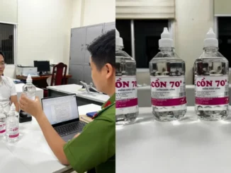 Phó chủ tịch UBND thị trấn Chúc Sơn cùng em trai sản xuất cồn giả