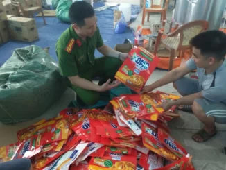 Đột kích cơ sở sản xuất và tổng kho nước giặt giả nhãn hàng O:MO